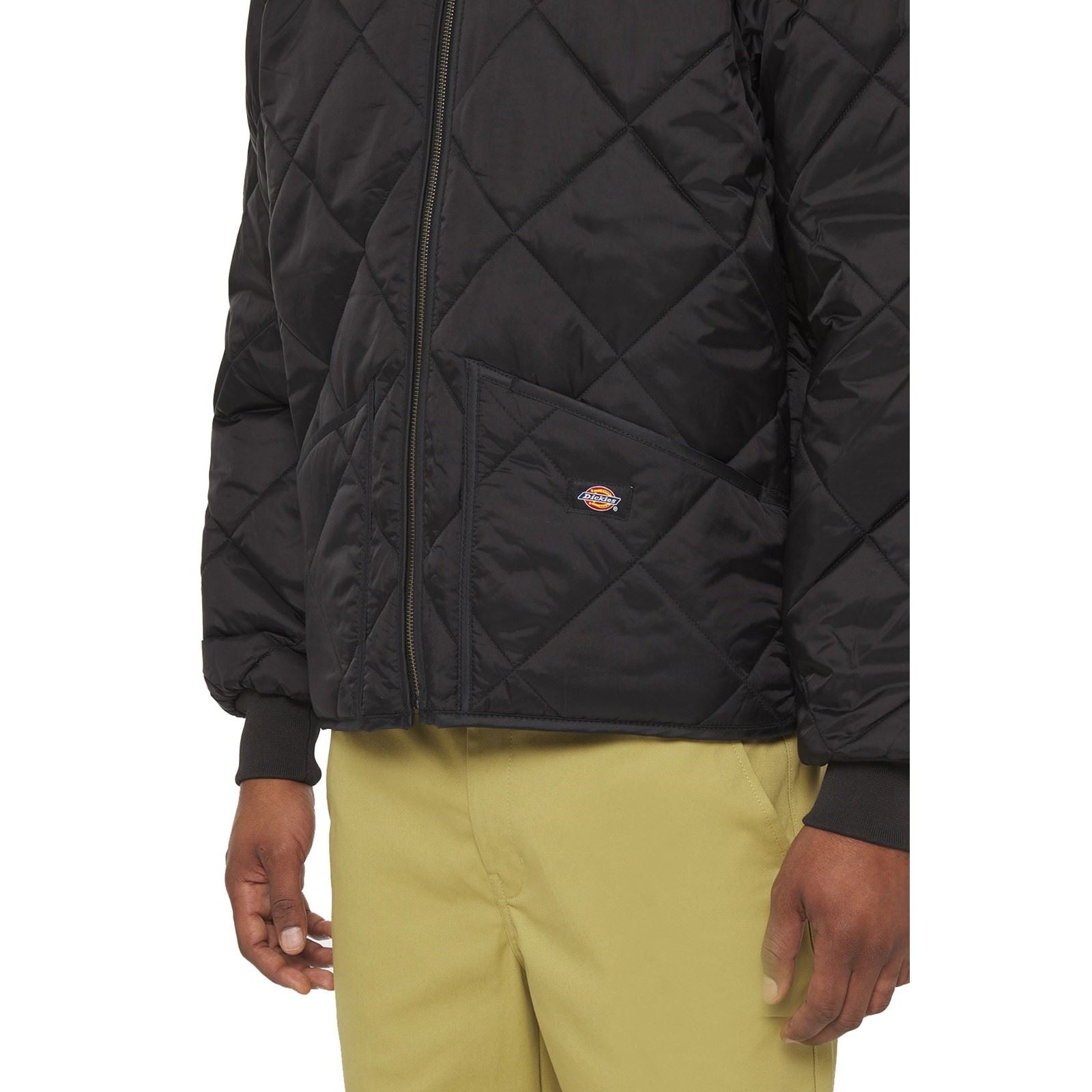 Dickies Diamond Herren Schwarze Farbe Steppjacke