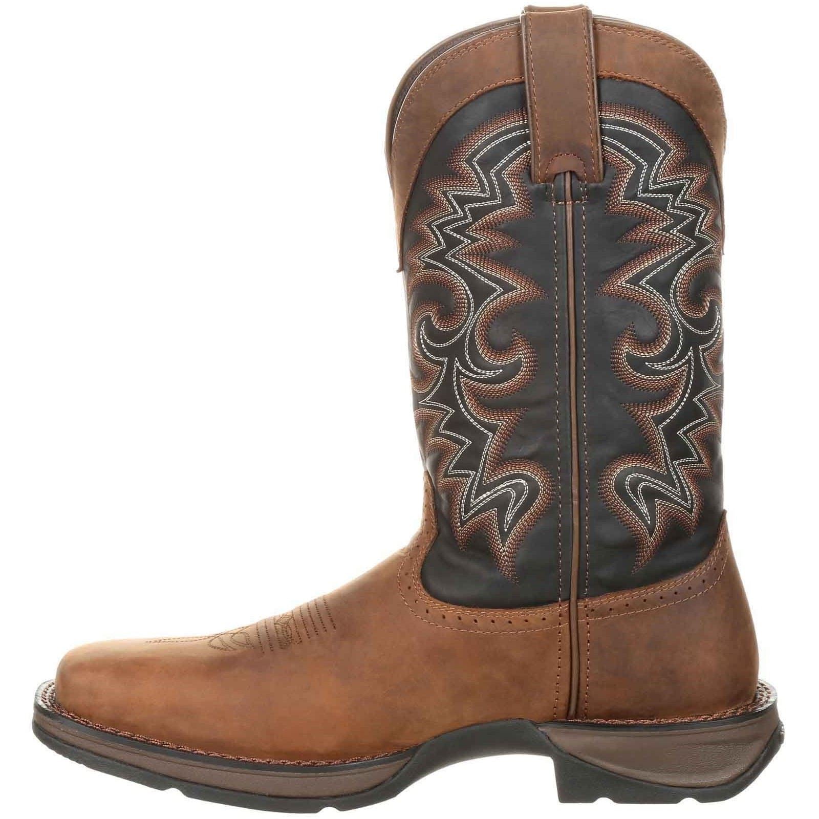 Durango Rebel Herren Stiefel Aus Leder In Schokoladenbraun/Mitternachtsblau