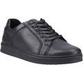 Hush Puppies Madden Herren Schwarz Leder Sneaker