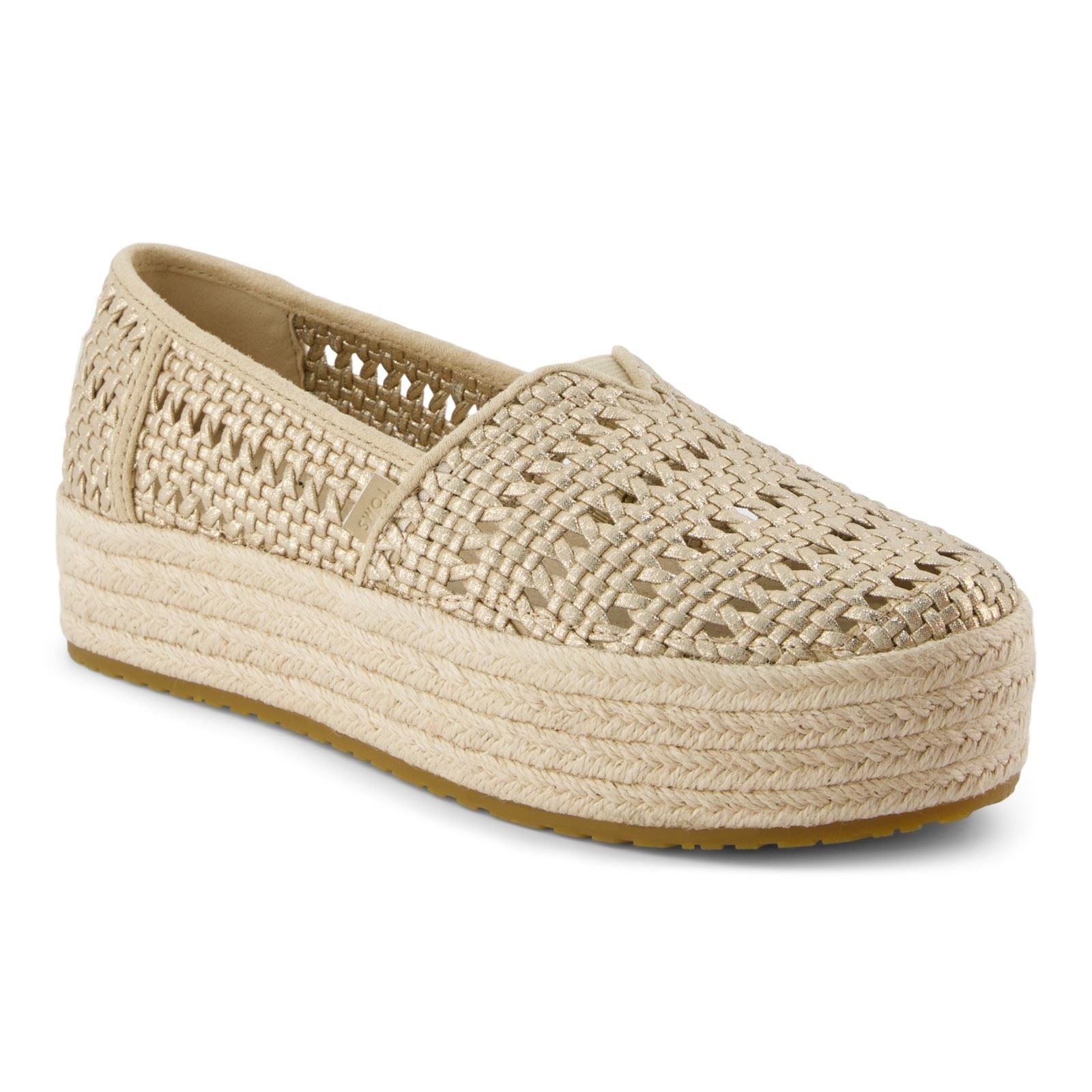 TOMS Valencia Textil Damen Champagner Espadrilles