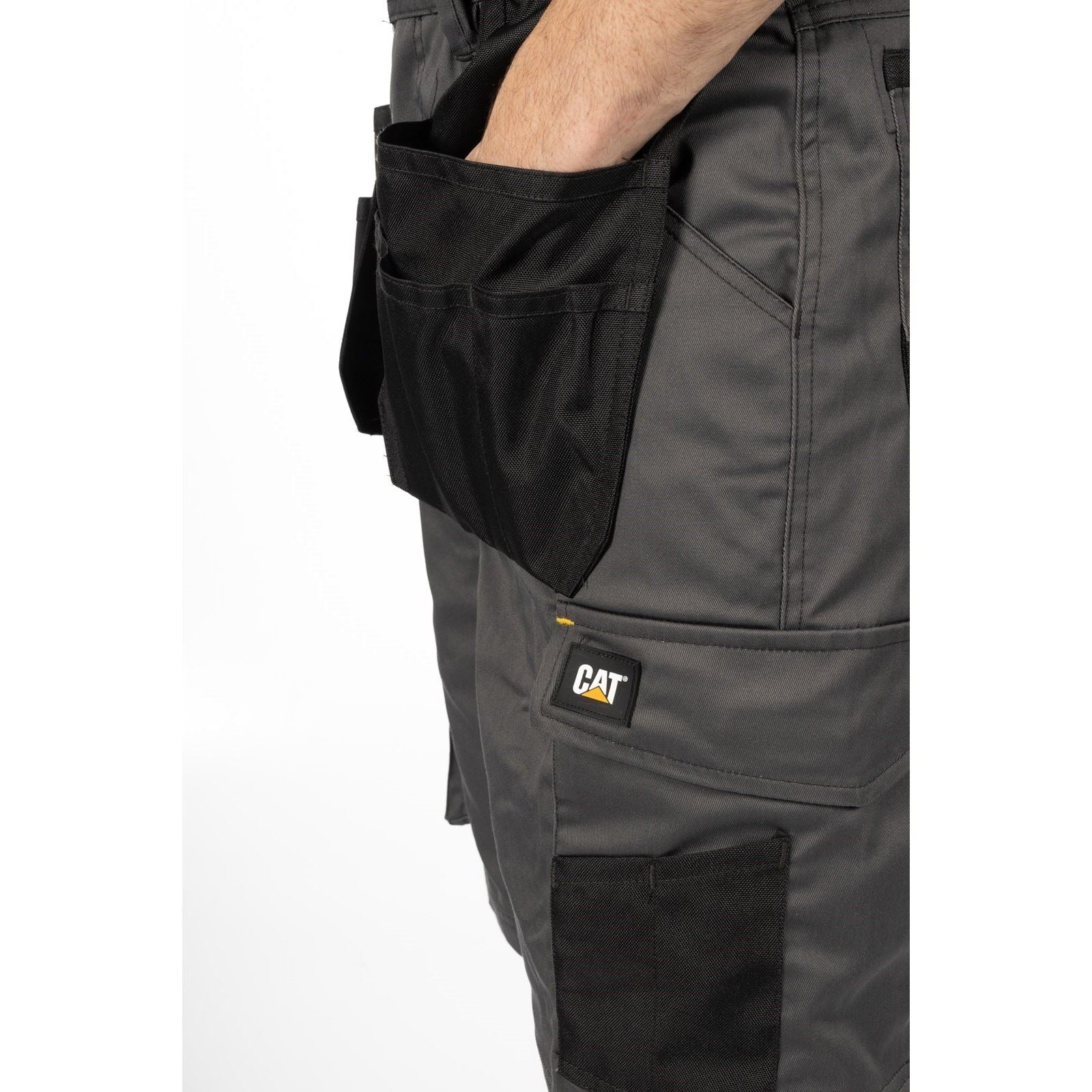 Caterpillar Essential Stretch Holster Polyester Herren Grau Arbeitskurze Hosen
