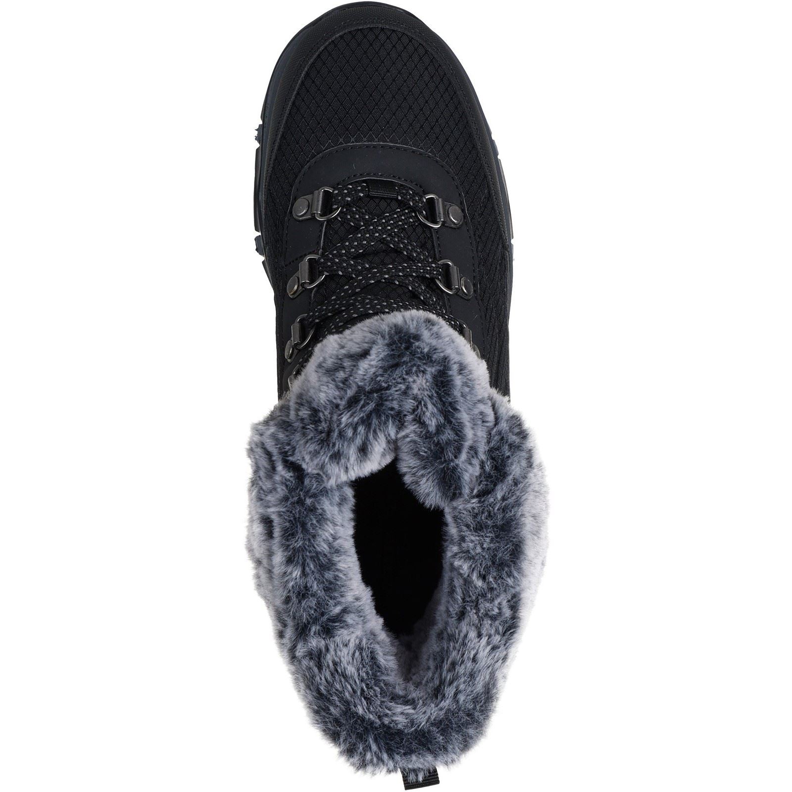 Skechers Trego Stormie Damen Schwarze Farbe Winter Stiefeletten