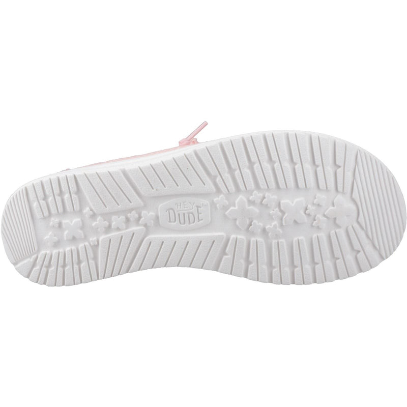 HEYDUDE Wendy Eyelet Lace Mokassin Schuhe Für Damen In Hellrosa Aus Baumwollmischung