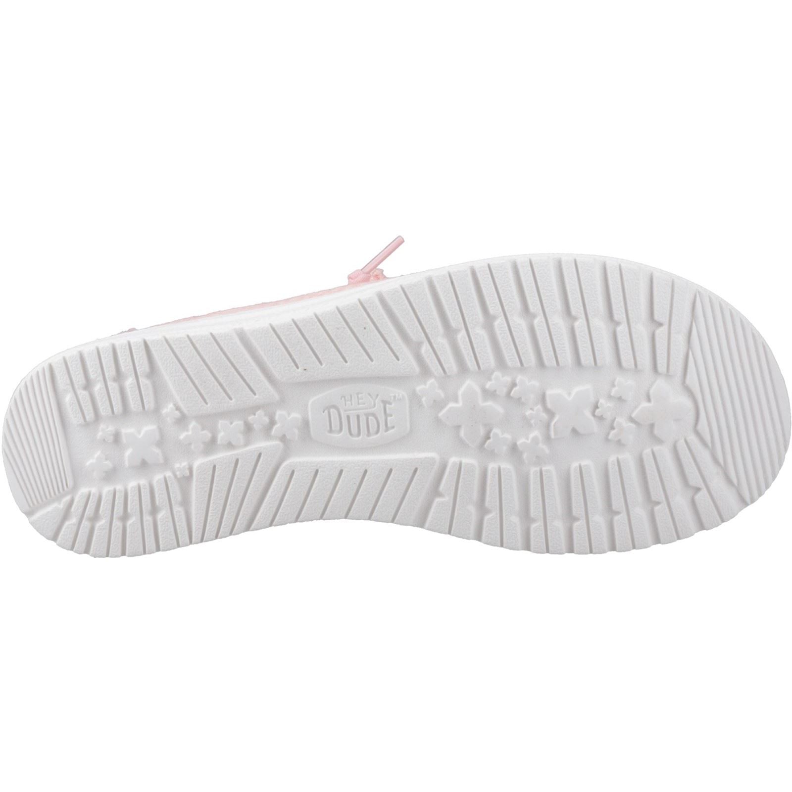 HEYDUDE Wendy Eyelet Lace Mokassin Schuhe Für Damen In Hellrosa Aus Baumwollmischung