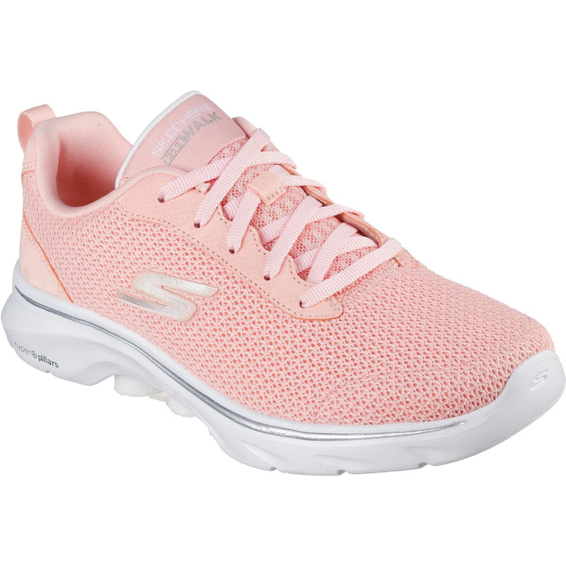 Skechers Go Walk 7 Kaylor Synthetik Damen Pfirsich Sneakers