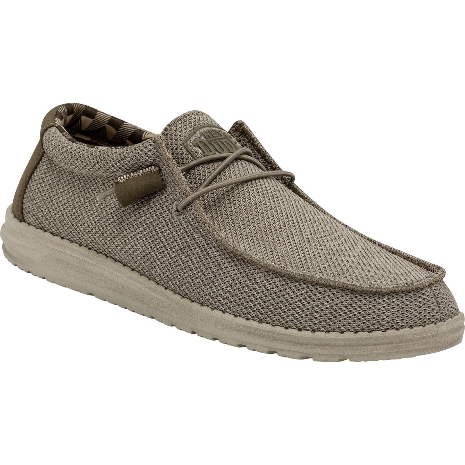 HEYDUDE Wally Sox Herren Bootsschuhe Aus Kunst-Wildleder In Beige