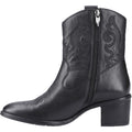 Hush Puppies Wynn Damen Stiefeletten aus schwarzem Leder mit Absatz