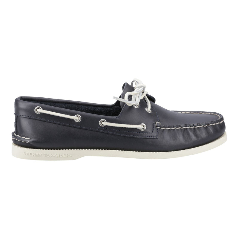 Sperry Authentic 2 Eye Herren Bootsschuhe Aus Leder In Marineblau