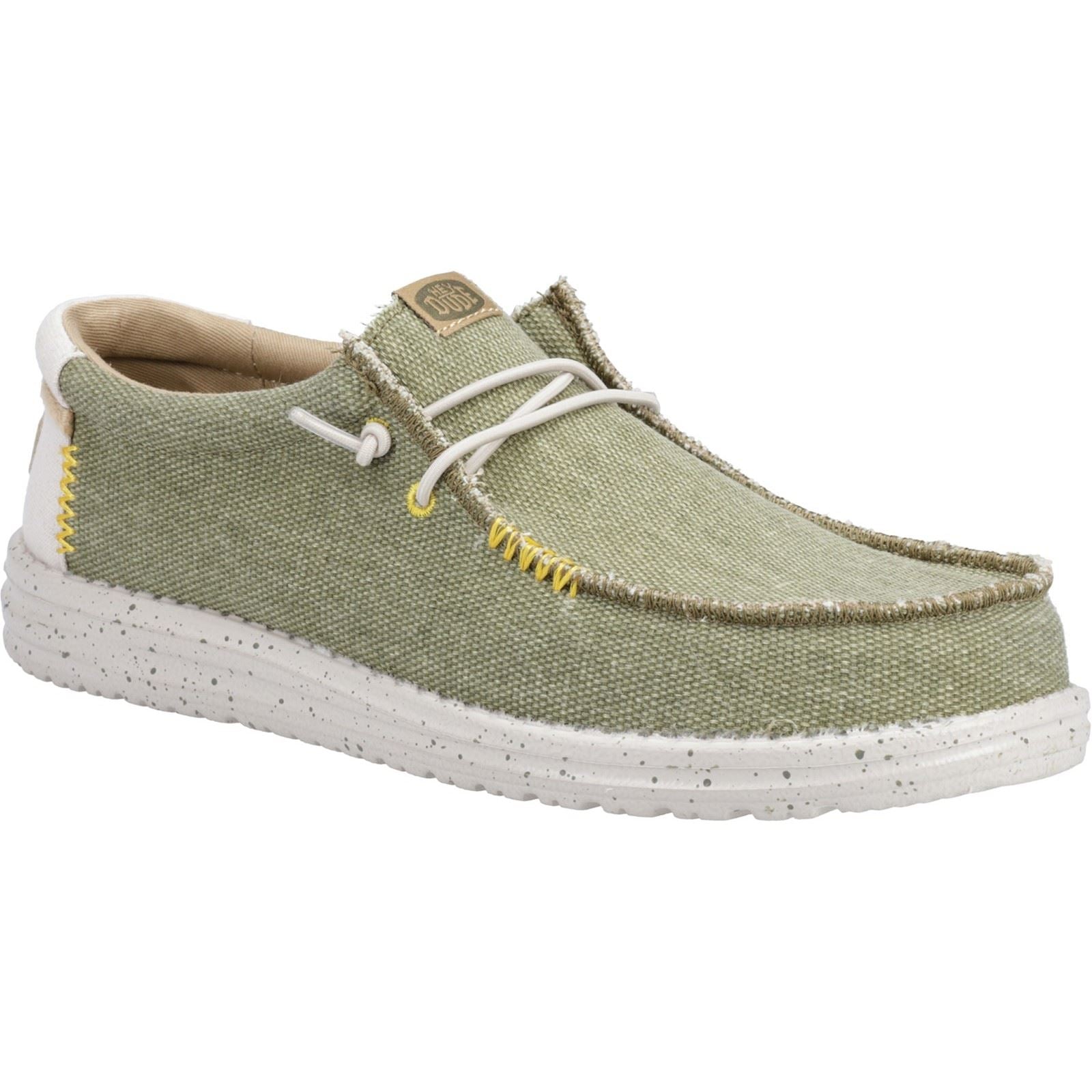 HEYDUDE Wally Coastline Stoff Herren Olive Bootsschuhe