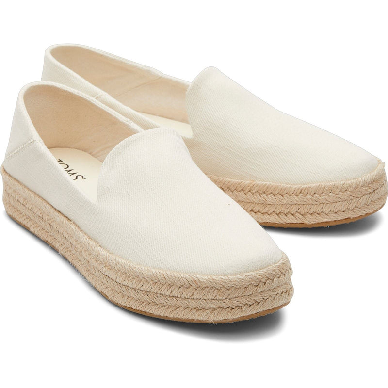 TOMS Carolina 100% Baumwolle Damen Natur Espadrilles