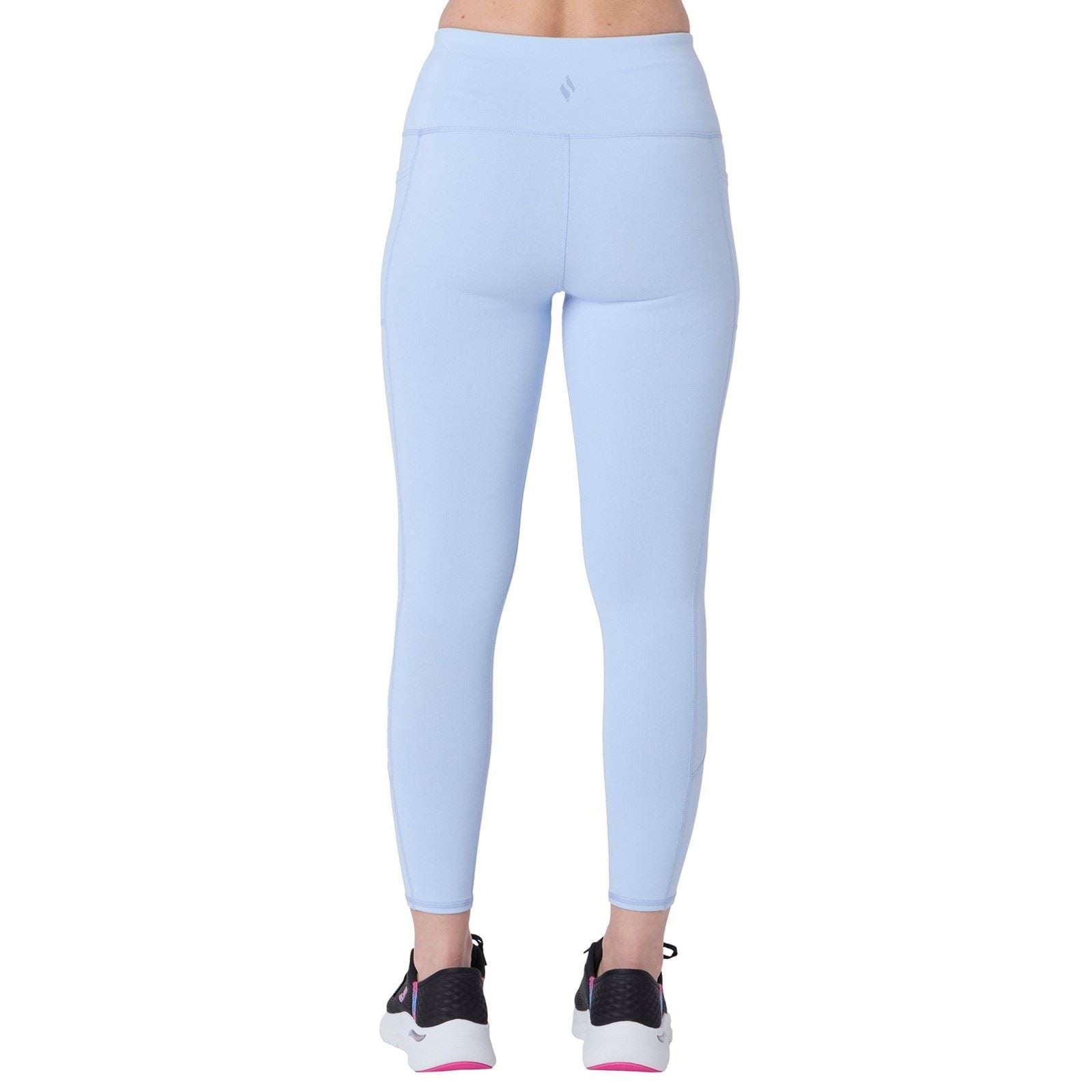 Skechers GOWALK Wear High-Waisted 7/8 Damen Silberne Sportleggings