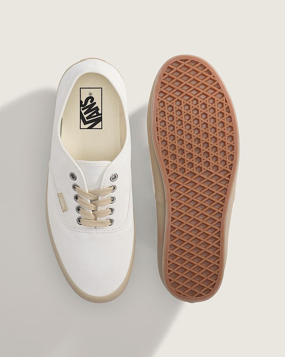 Vans Authentic Crepe Leder Herren Weiße Sneakers