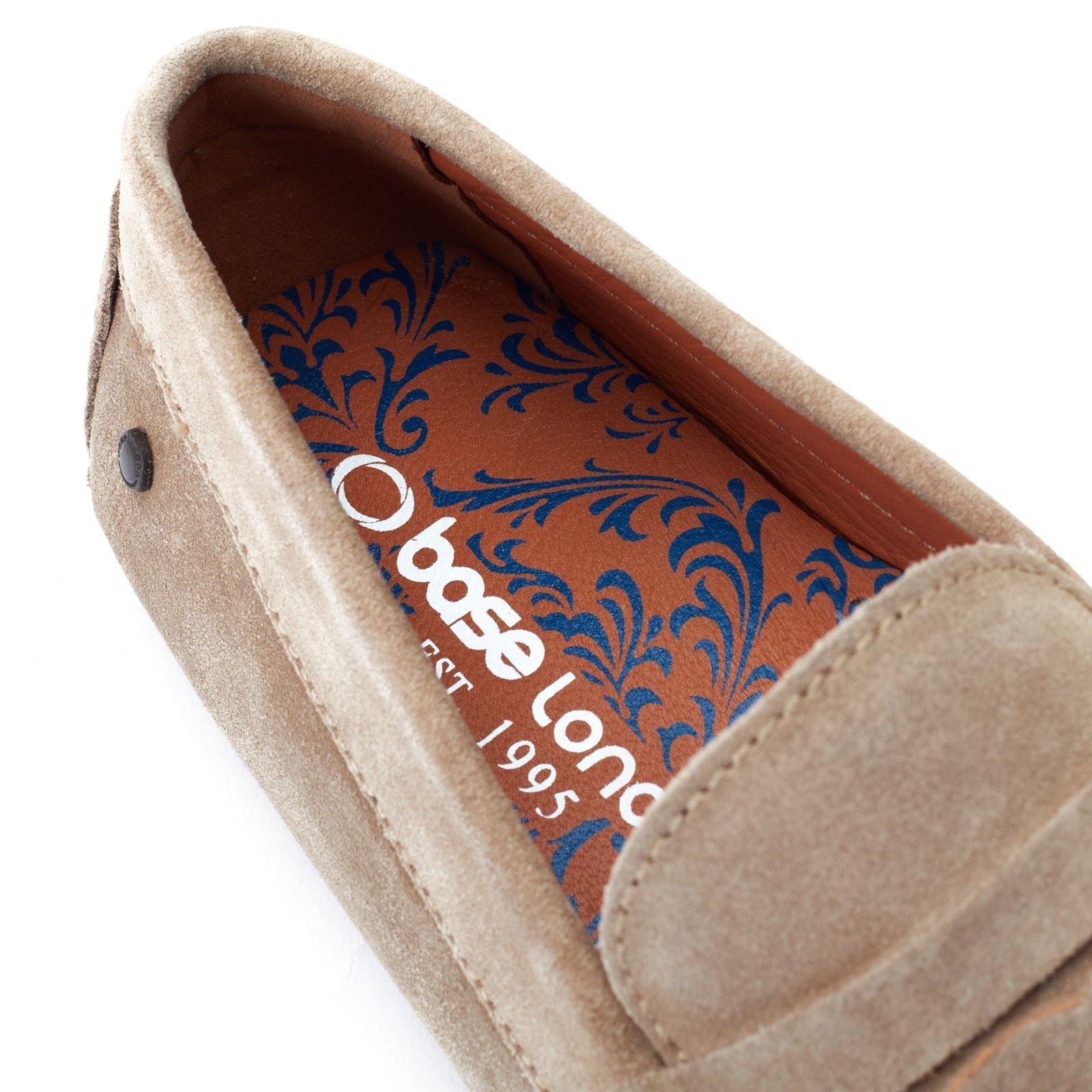 Base London Collins Leder Herren Sand Loafers