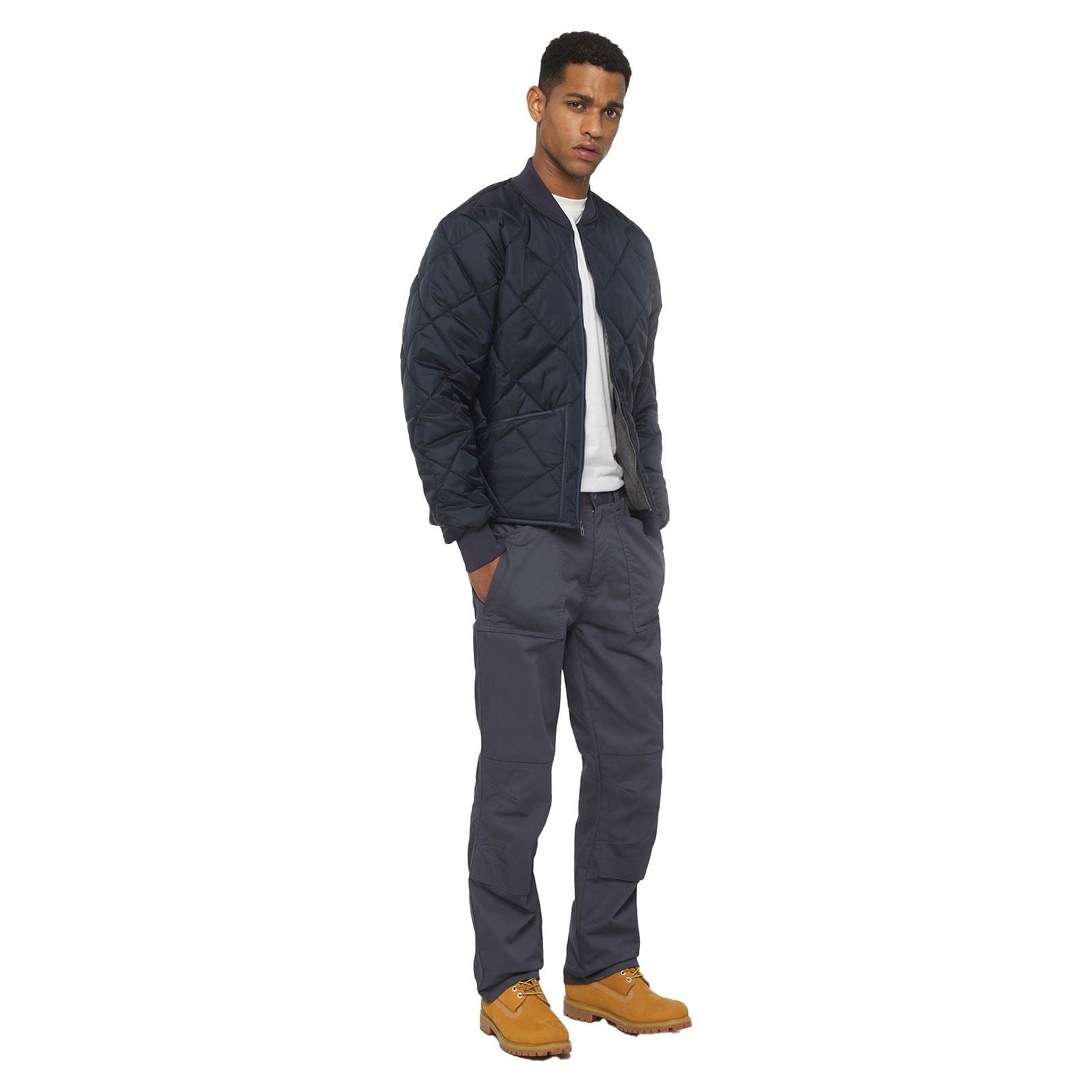 Dickies Diamond Herren Blaue Gesteppte Jacke
