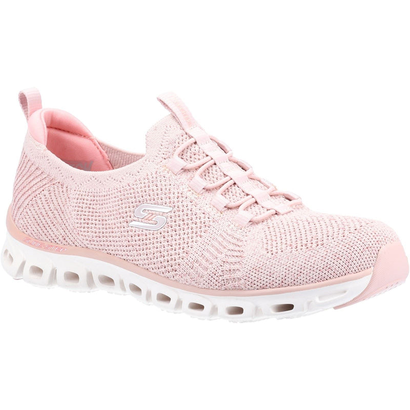 Skechers Glide Step Textil Damen Rosa Sneakers