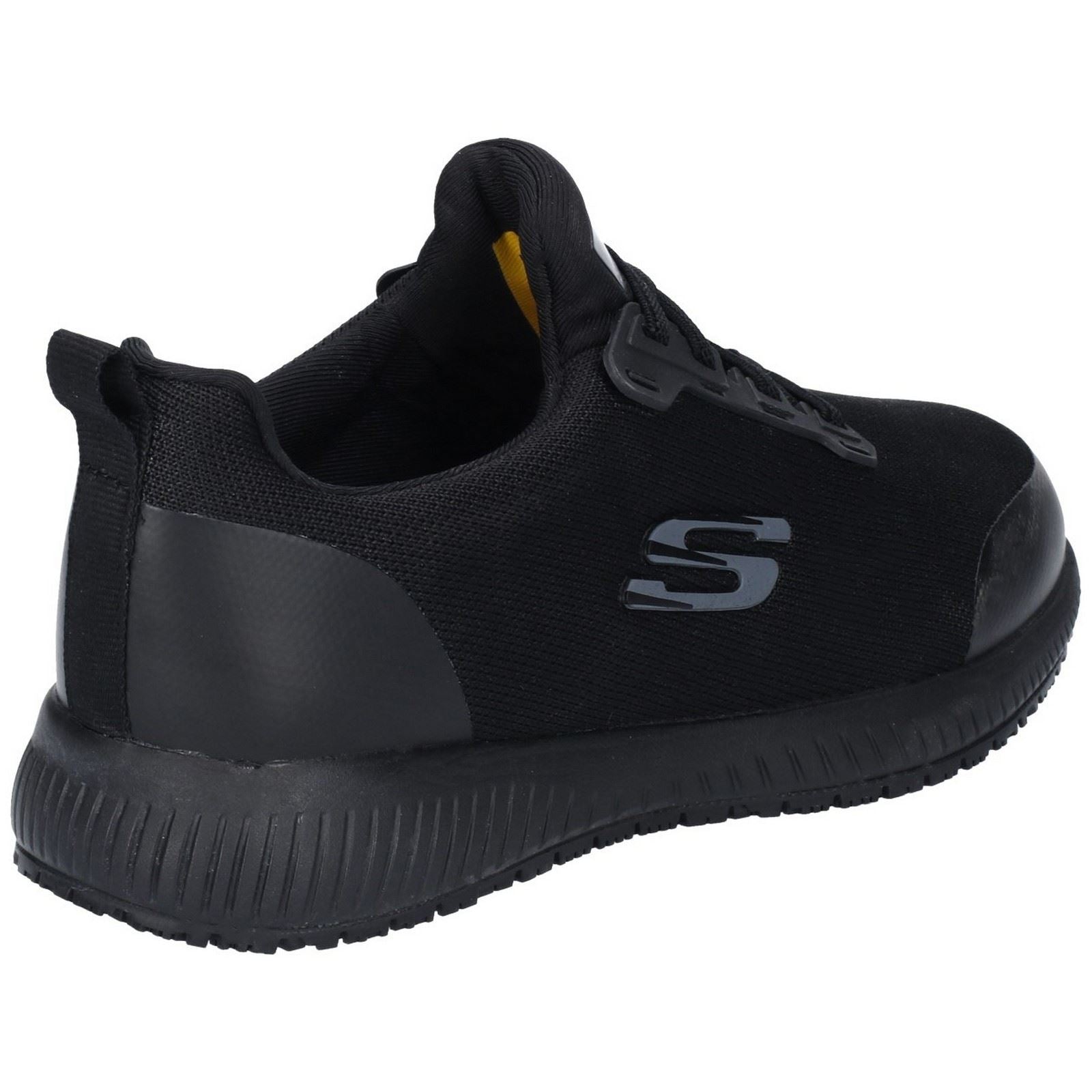 Skechers Workwear Squad SR Textil Damen Schwarze Sicherheits Sneakers