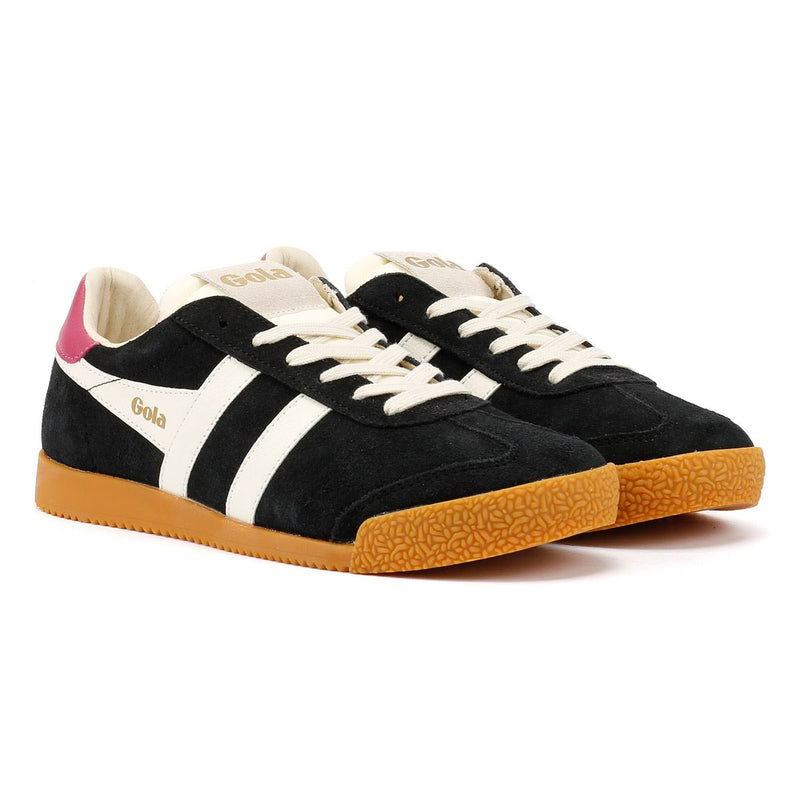 Gola Elan Wildleder Damen Sneaker In Schwarz