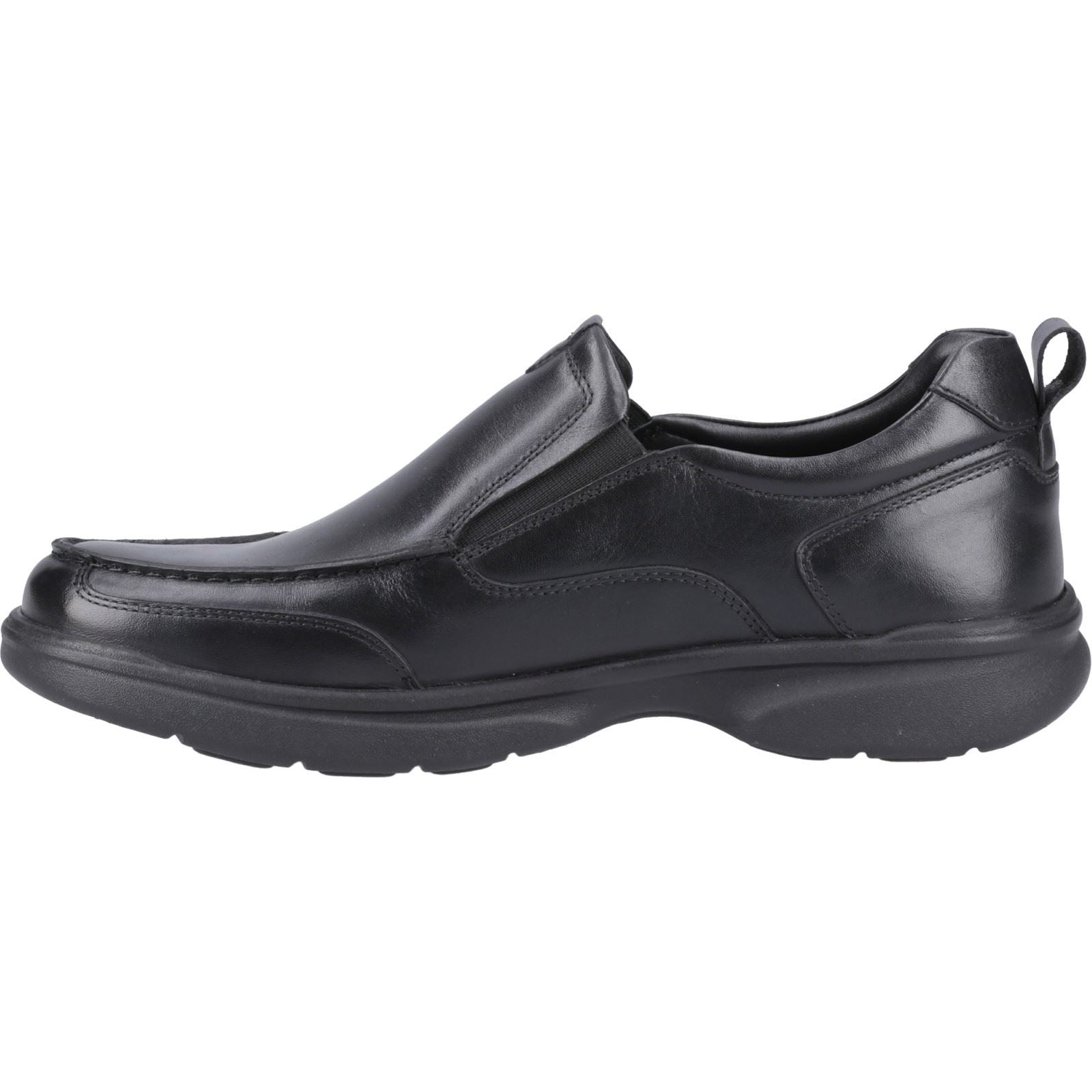 Hush Puppies Harold Leder Herren Schwarz Mokassin Schuhe