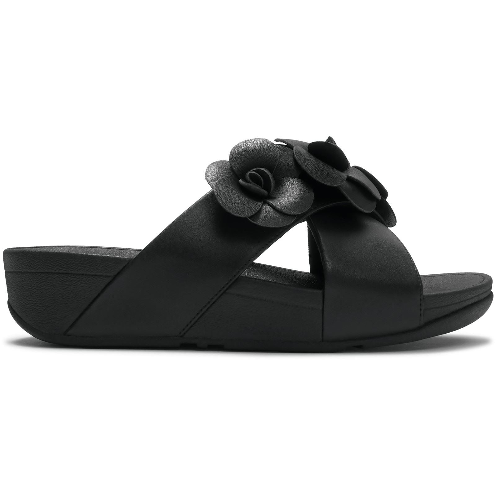 Fitflop Lulu Flower Polyurethan Damen Schwarze Farbe Sandalen
