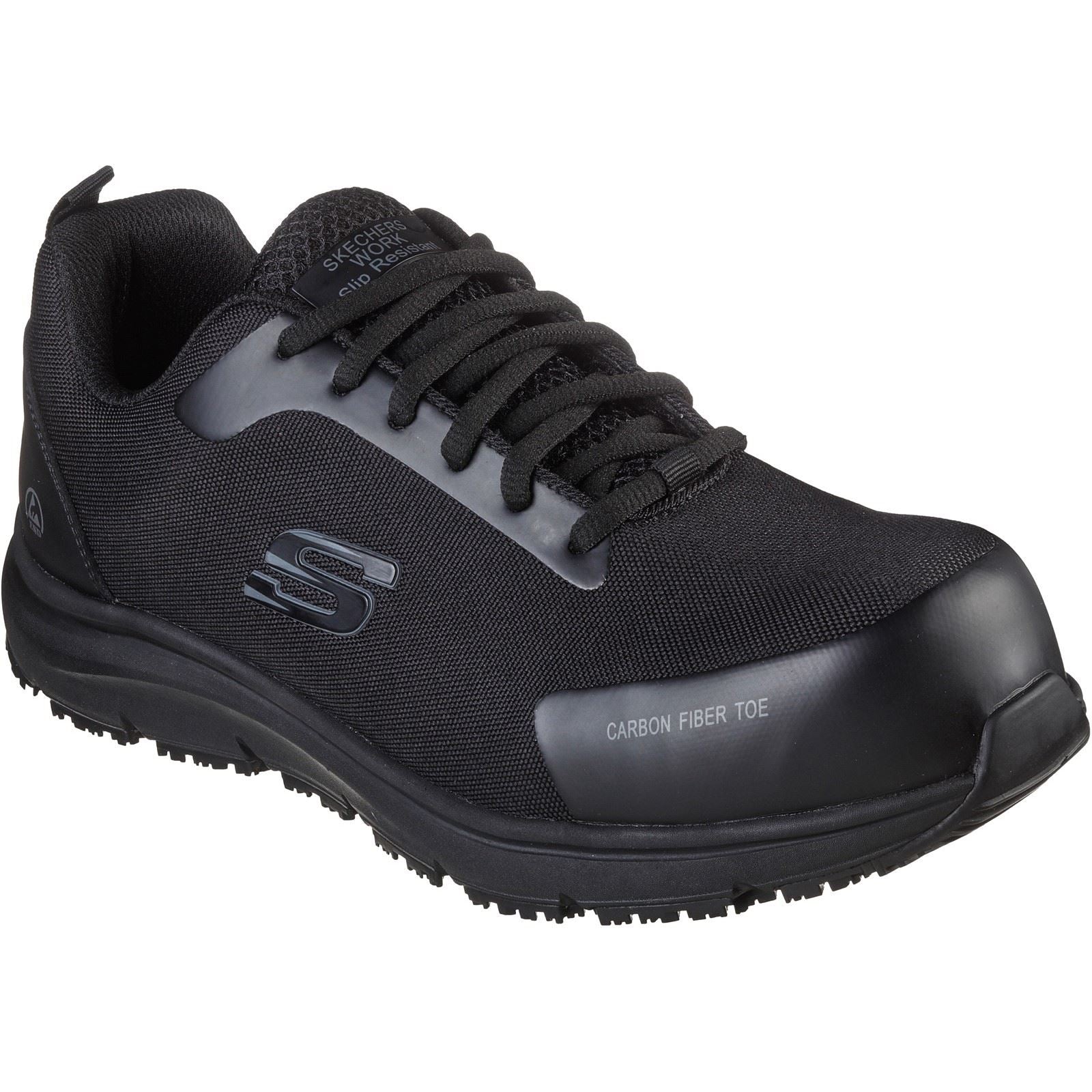 Skechers Workwear Ulmus SR Safety Toe Mesh Herren Schwarze Sicherheitssneaker
