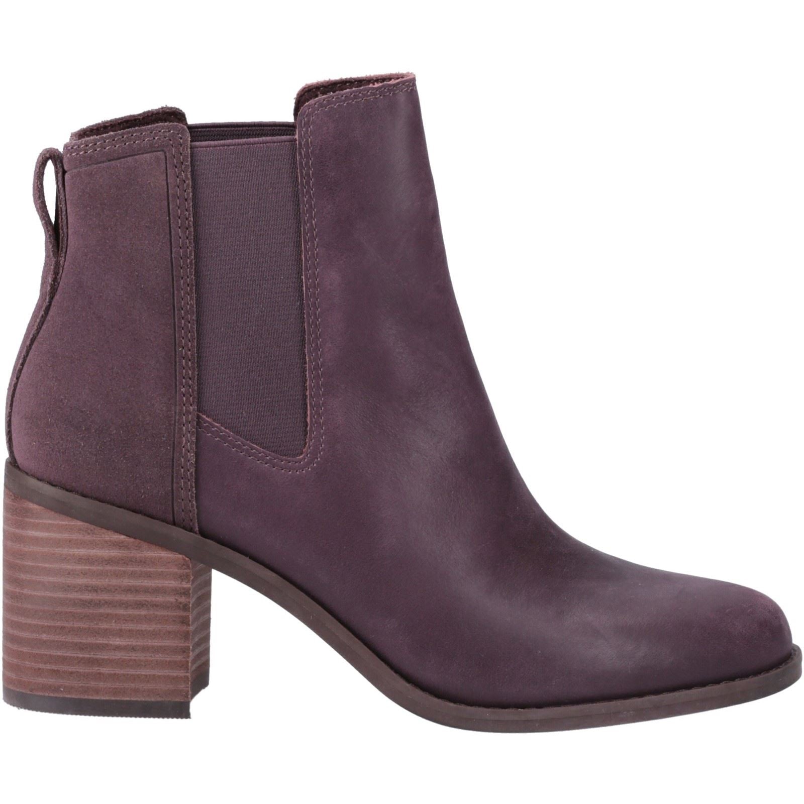 TOMS Evelyn Leder Frauen Pflaumen Stiefel