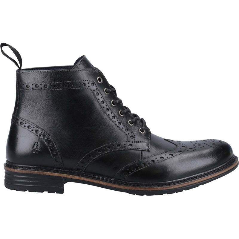 Hush Puppies Joshua Schwarze Farbe Herrenlederstiefel