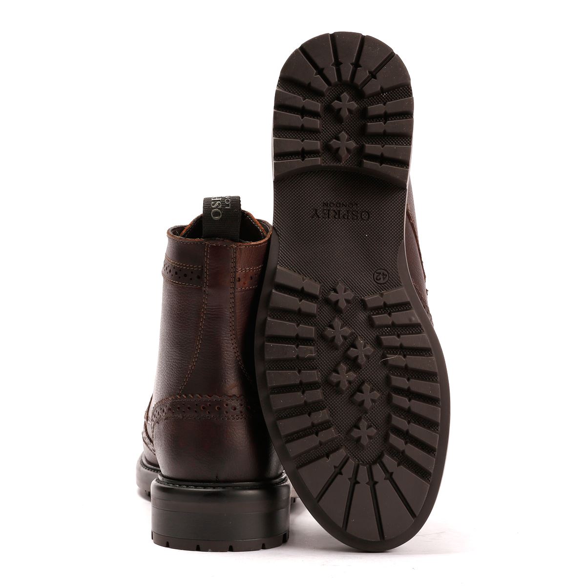 Osprey London The Professor Leder Herren Braune Stiefel