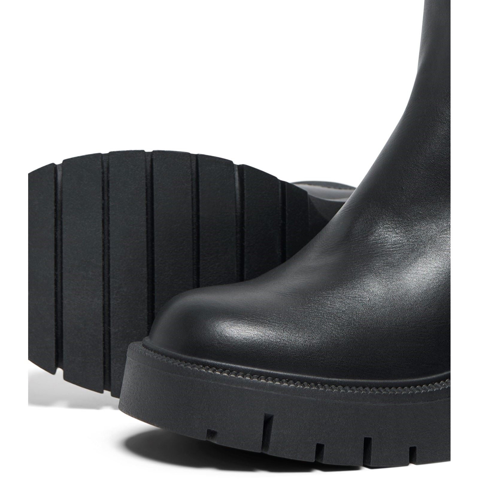 ONLY BLUEBELL-1 Polyurethan Damen Schwarze Absatz-Stiefeletten