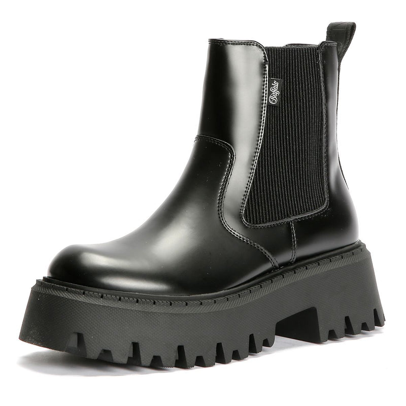 Buffalo Aspen Chelsea Damen Schwarze Farbe Stiefel