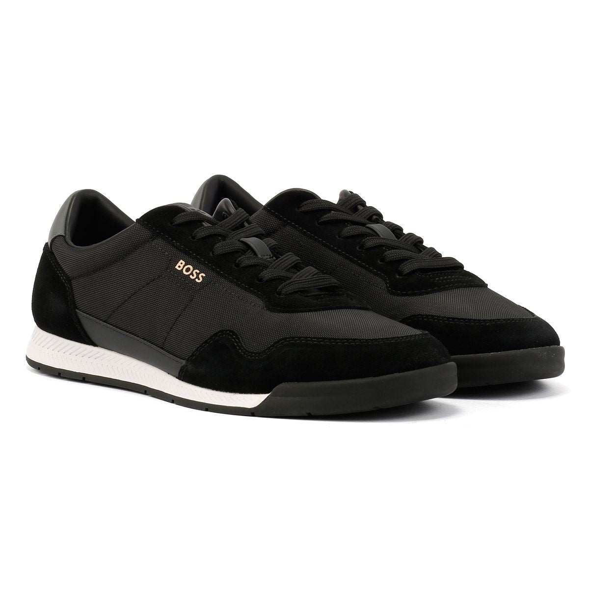 Boss Titanium Herren Schwarze Turnschuhe