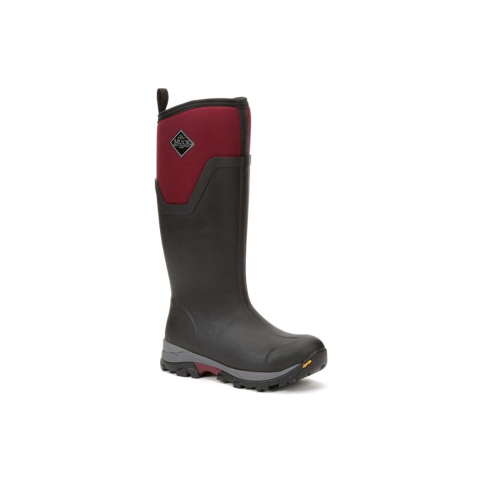 Muck Boots Arctic Ice Tall Gummistiefel Schwarz/Bordeauxrot