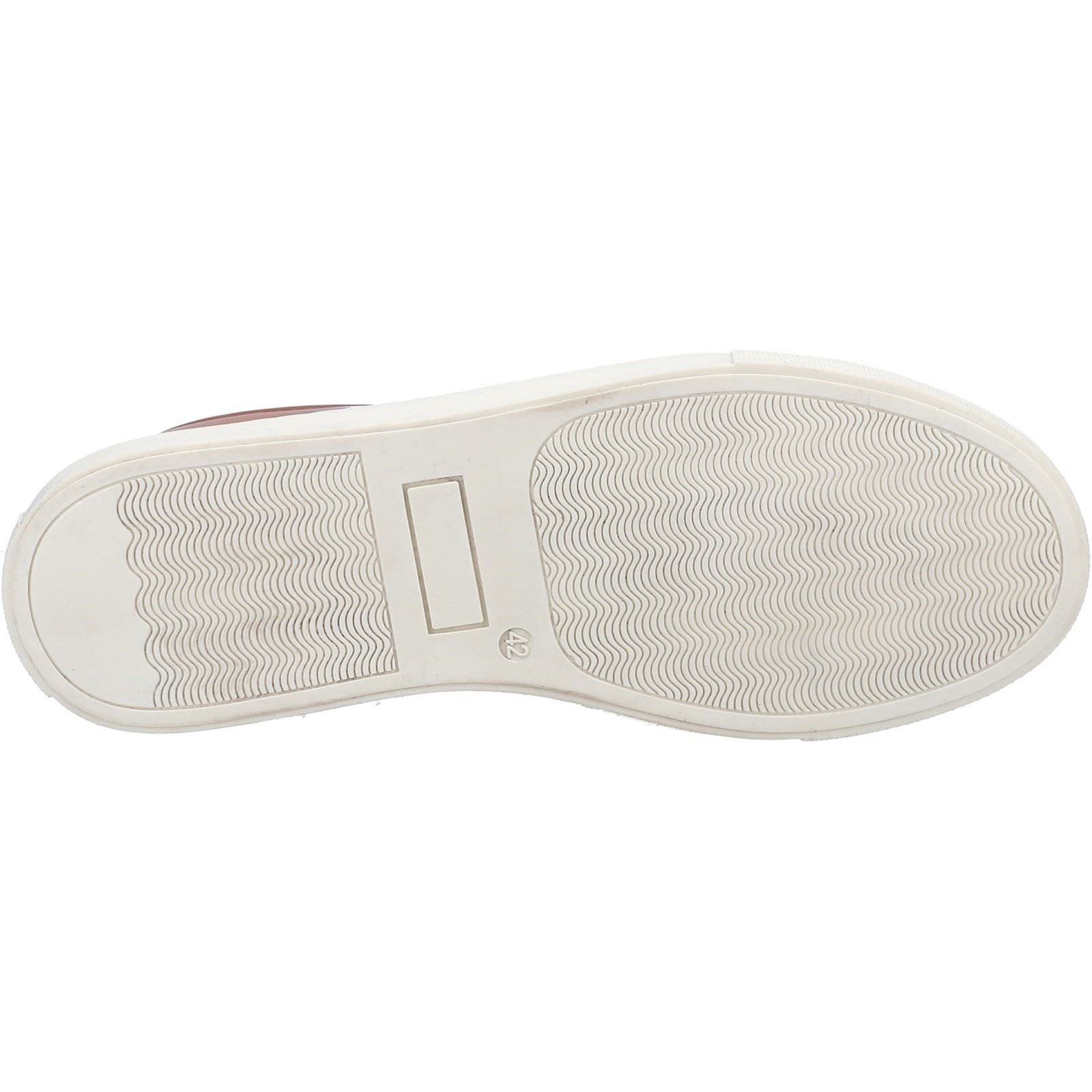 Hush Puppies Colton Leder Herren Turnschuhe In Braun