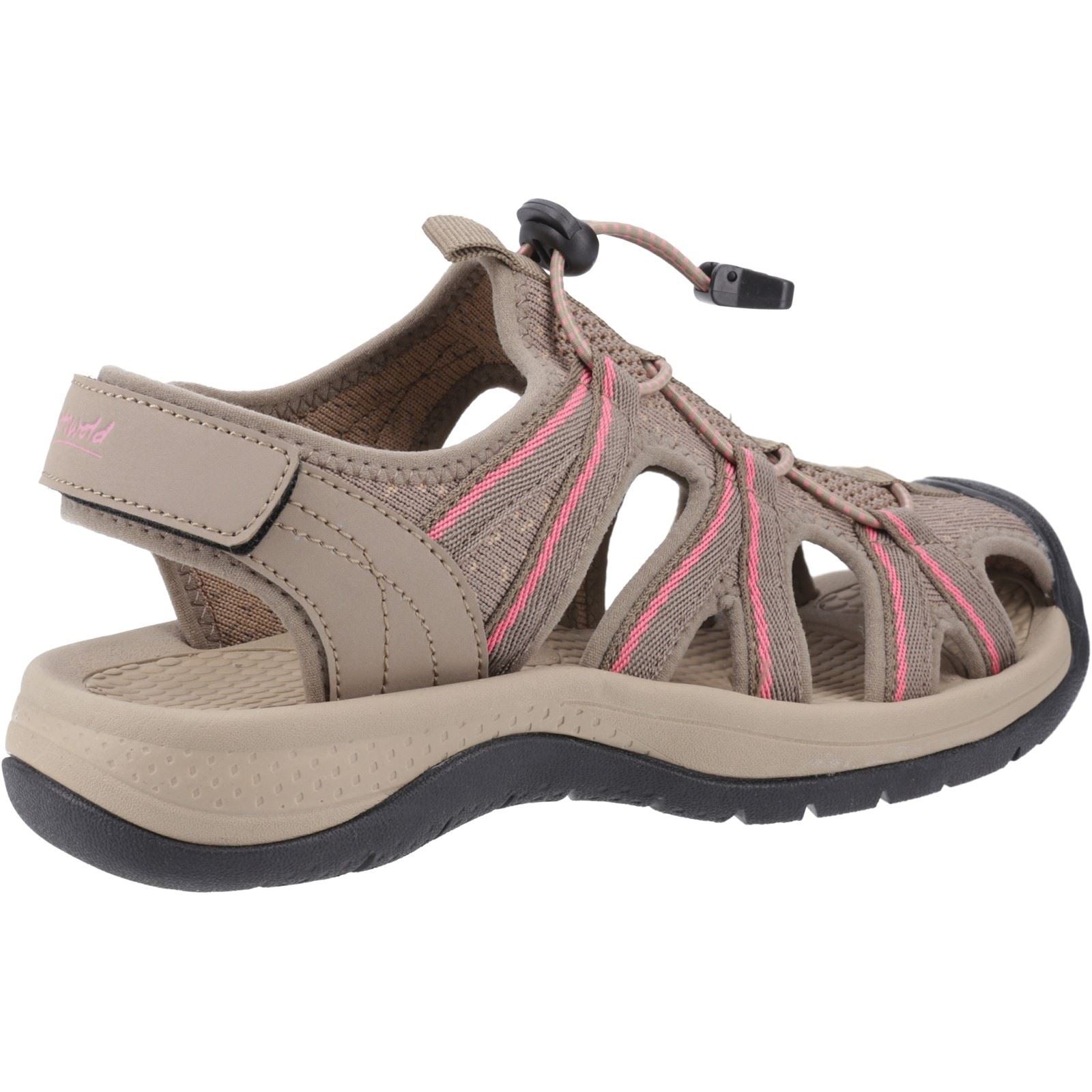 Cotswold Upton Damen Sandalen In Taupe/Rosa