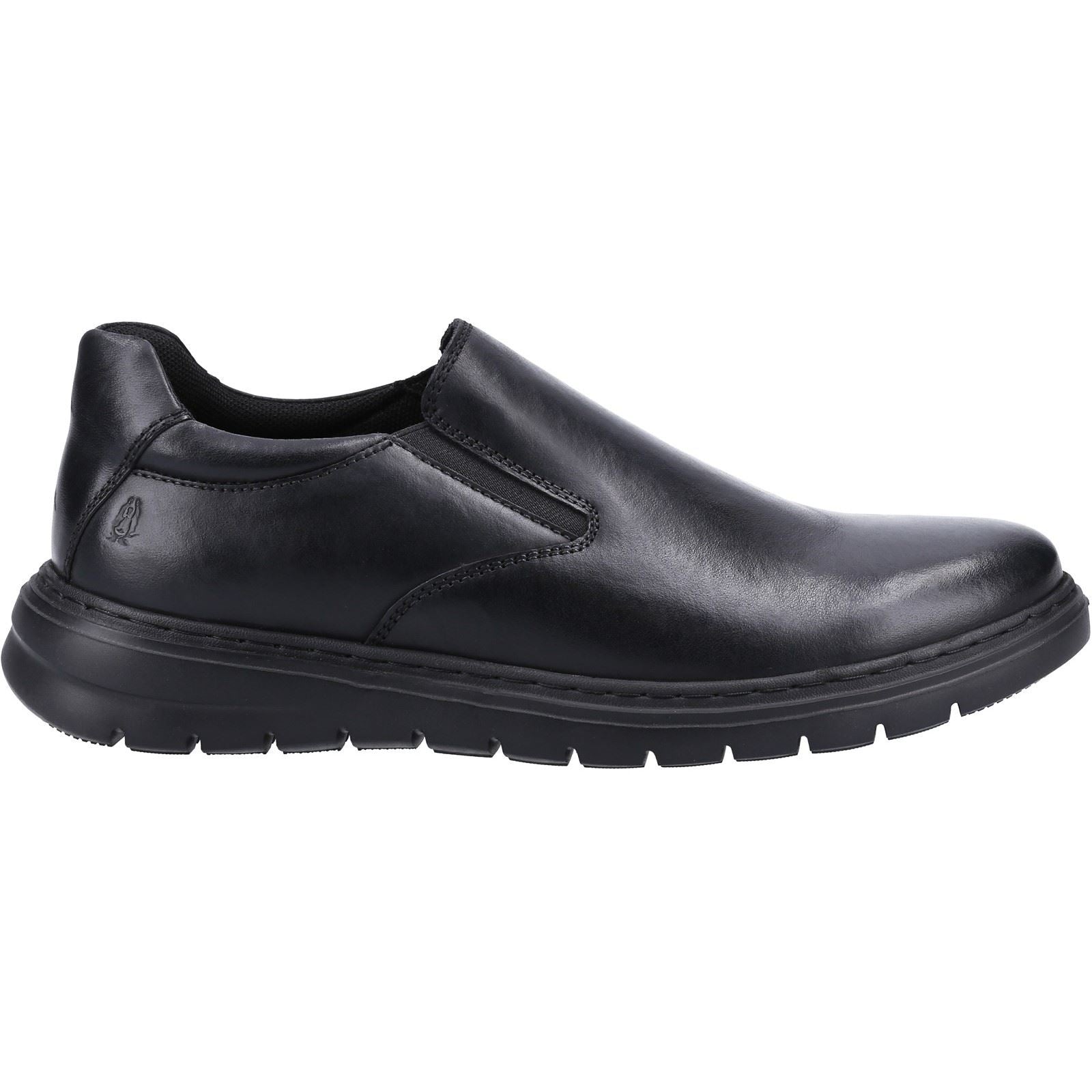 Hush Puppies Trent Herren Slip-On Schuhe Aus Schwarzem Leder