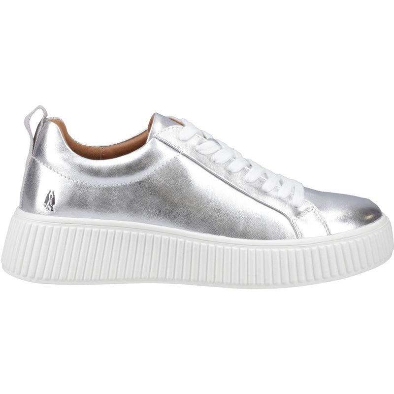 Hush Puppies Harlow Damen Sneakers Aus Silberleder