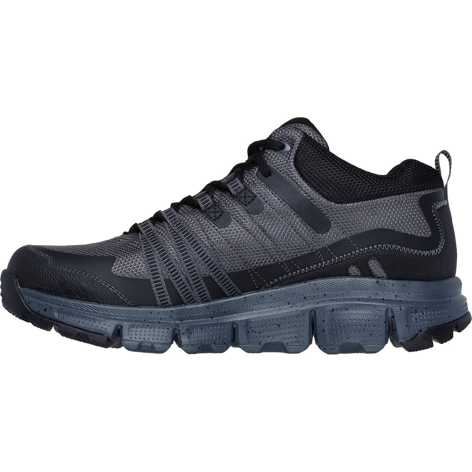 Skechers Summits AT Canobie Synthetische Herren Wanderschuhe In Anthrazit/Schwarz