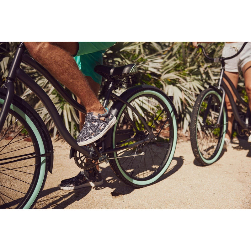 HEYDUDE Wally H2O Tropical Herren Schwarze Tropische Bootsschuhe