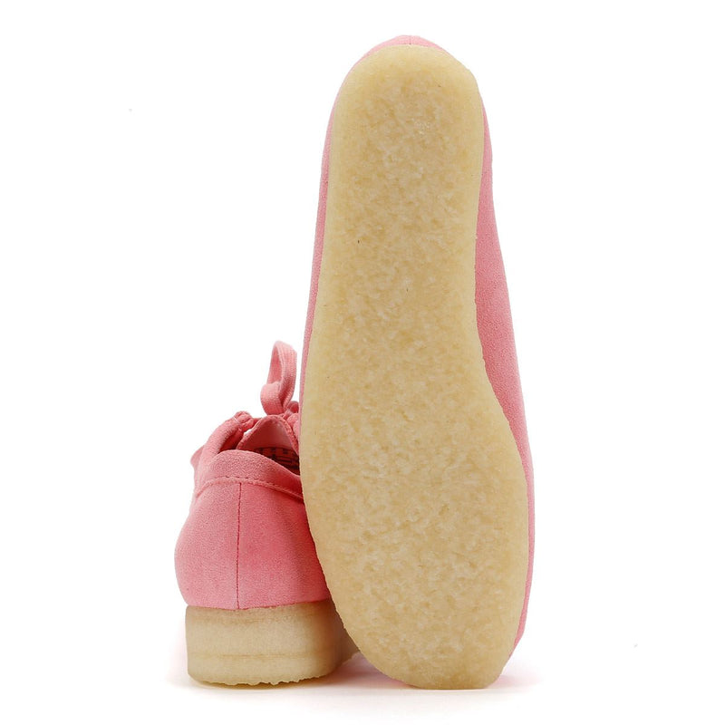 Clarks Originals Wallabee Damen Wildleder Schuhe In Pink