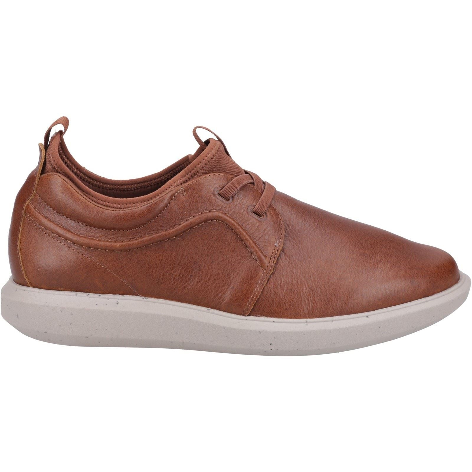 Hush Puppies Niles Leder Herren Cognac Schnürschuhe