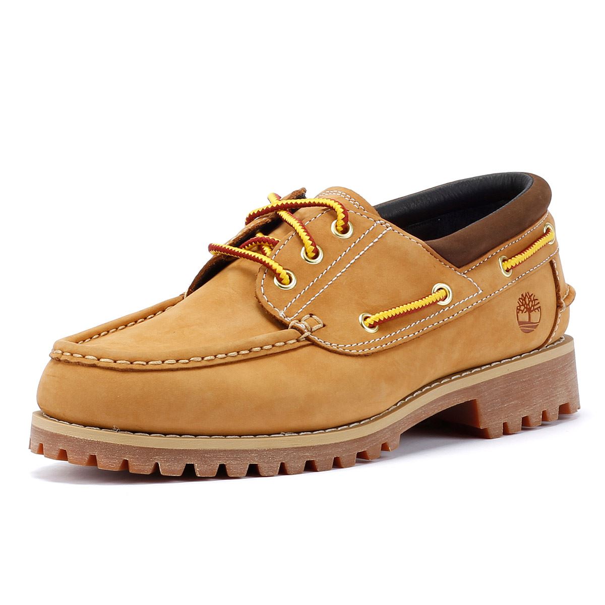 Timberland Authentic Leder Herren Braune Schnürschuhe