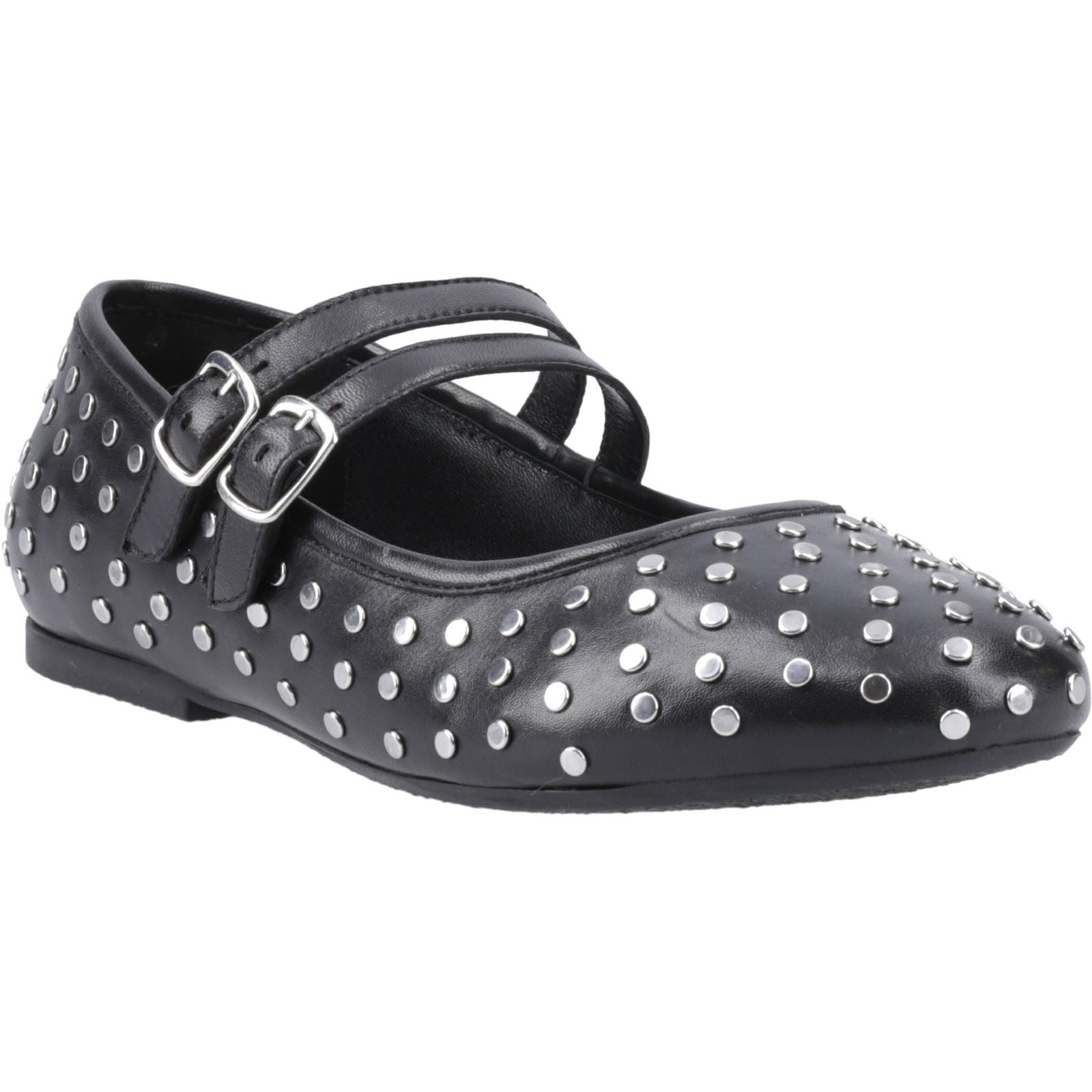 Hush Puppies Nixie Lederschuhe für Damen in Schwarz