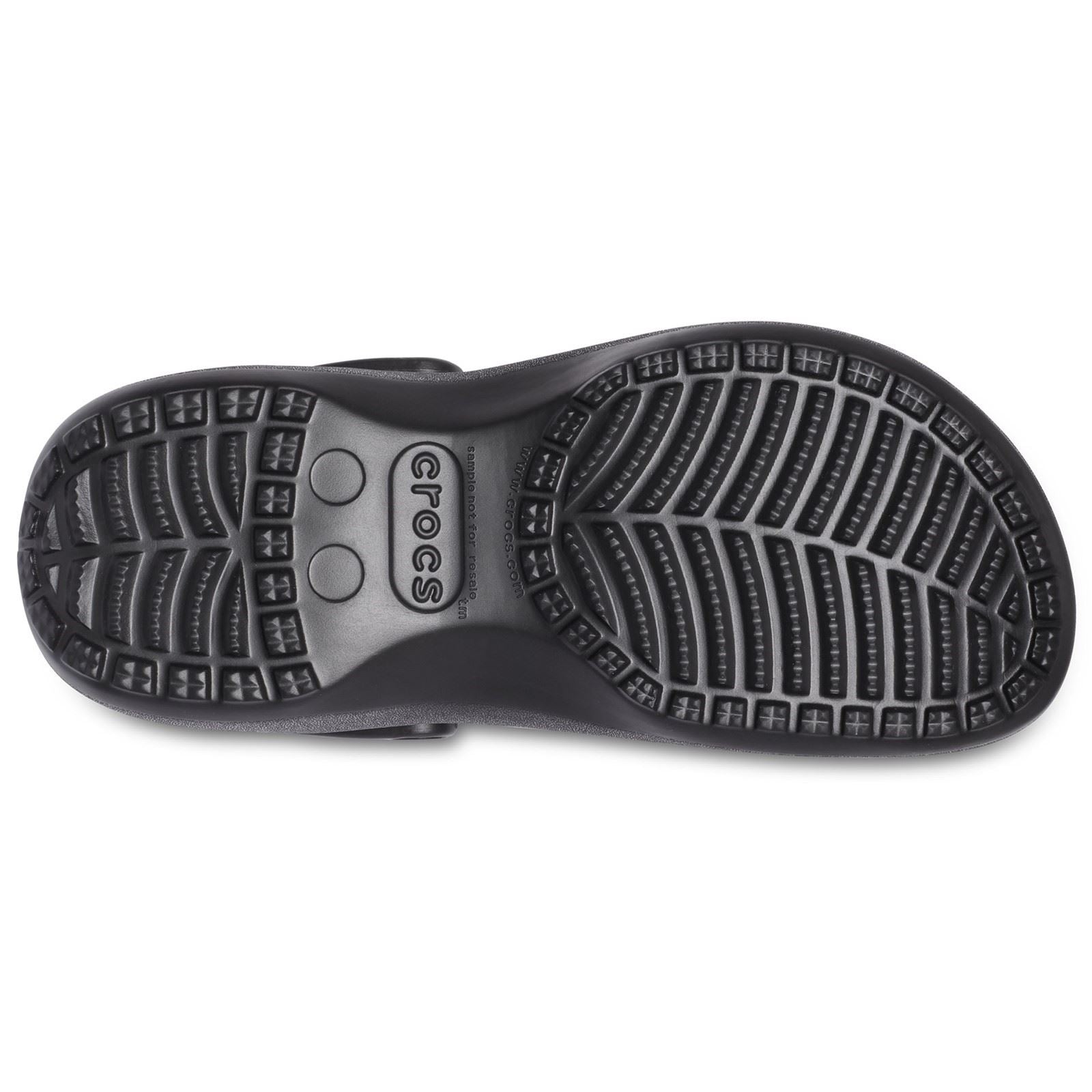 Crocs Classic Platform Damen Clogs Aus Thermoplast In Schwarz