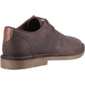Hush Puppies Scout Leder Herren Wachsige Braune Schnürschuhe