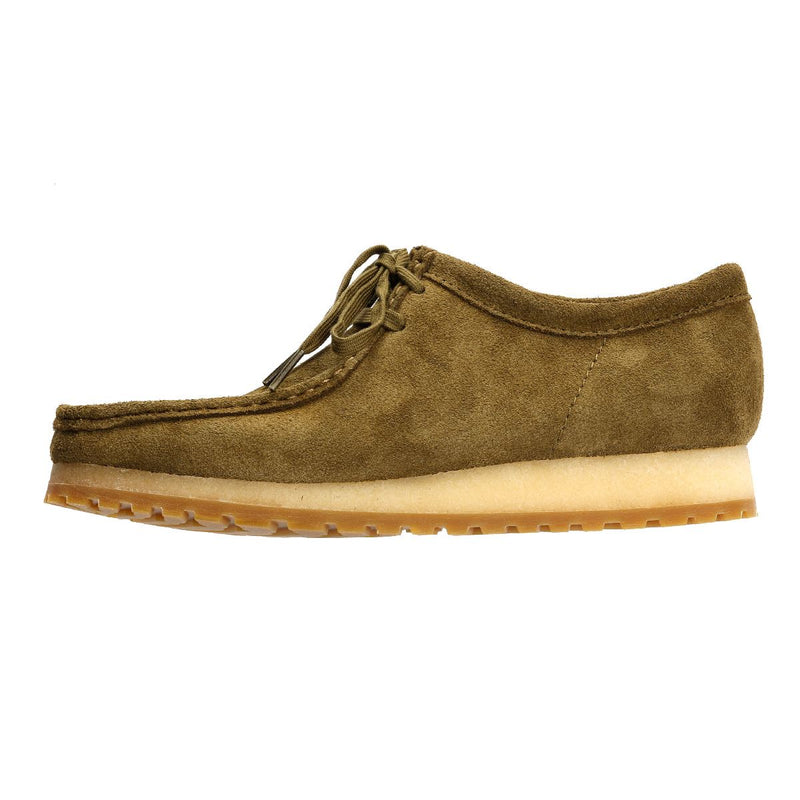 Clarks Originals Wallabee RB Herren Wildleder Schnürschuhe In Grün