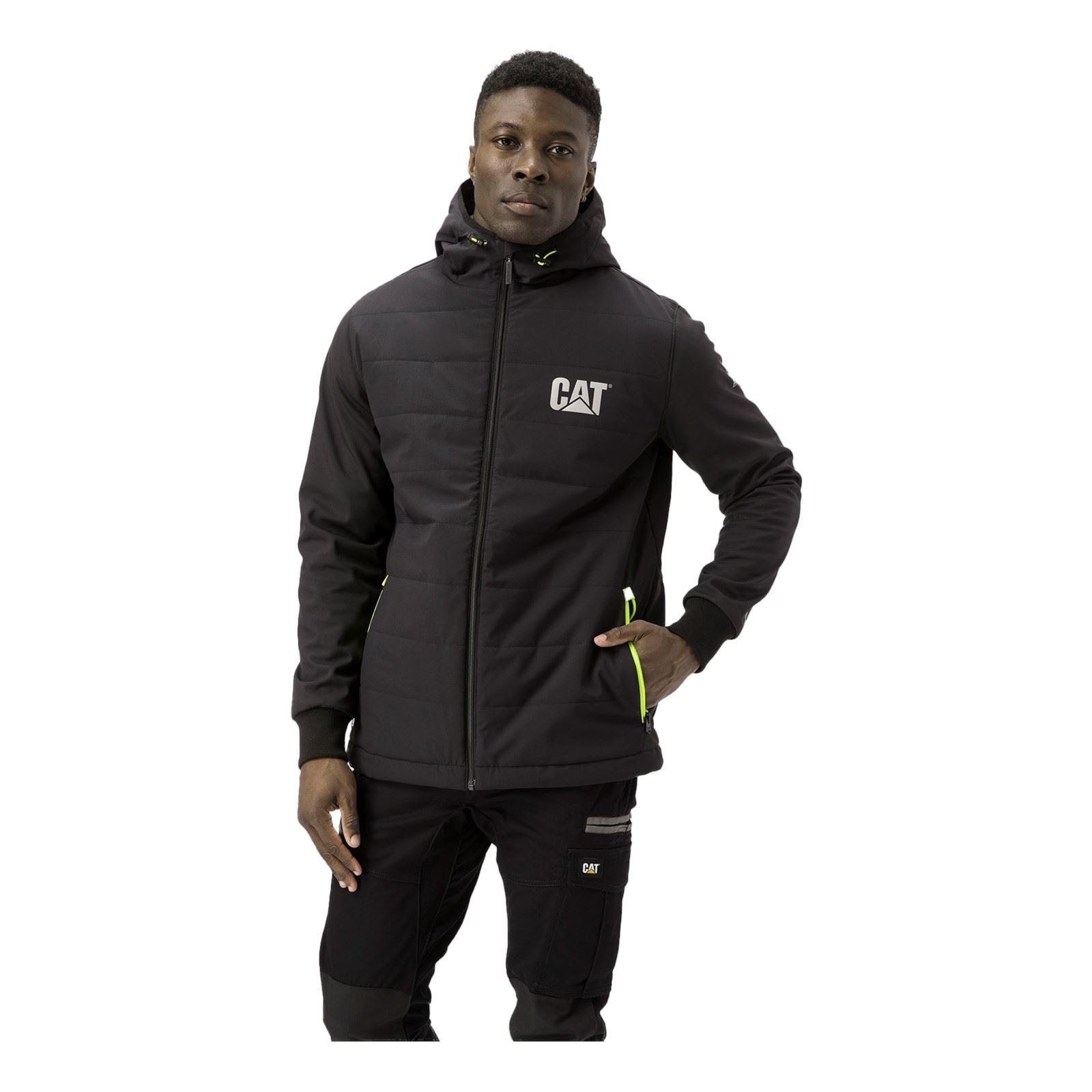 Caterpillar Tech Hybrid Herren Schwarze Jacke