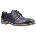 Hush Puppies Bryson Leder Herren Navy Brogues Schuhe