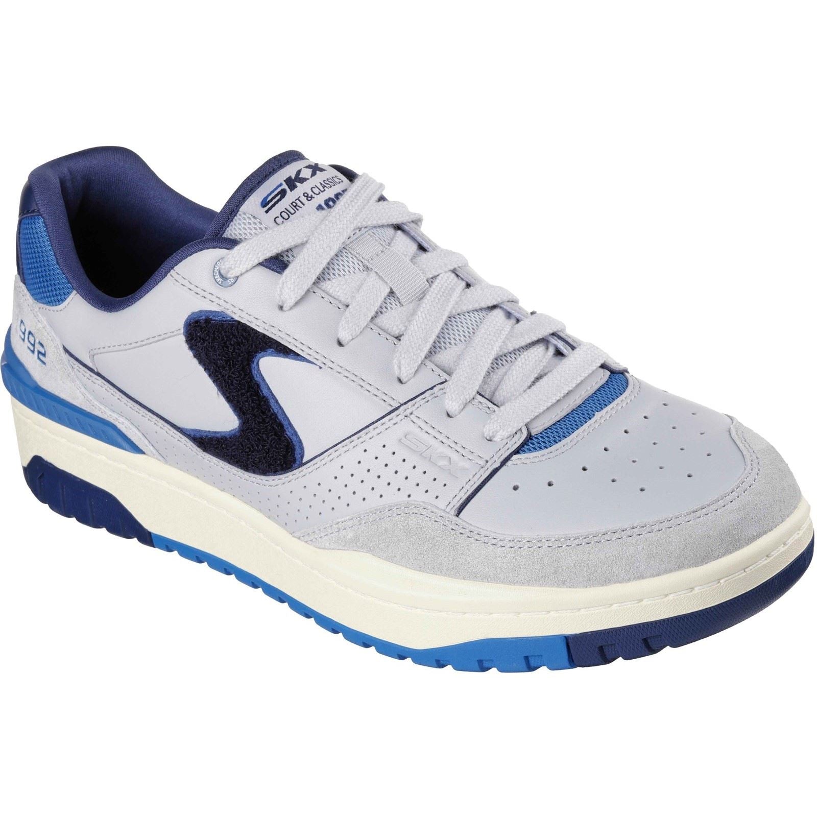 Skechers S-1992 Leder Herren Grau/Blau Sneaker