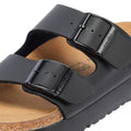 Birkenstock Arizona Flex Platform Damen-Sandalen In Schwarz