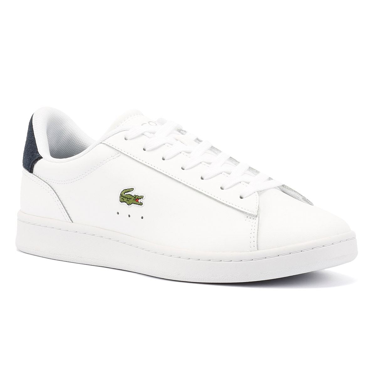 Lacoste Carnaby Weiße Ledersneaker Für Herren