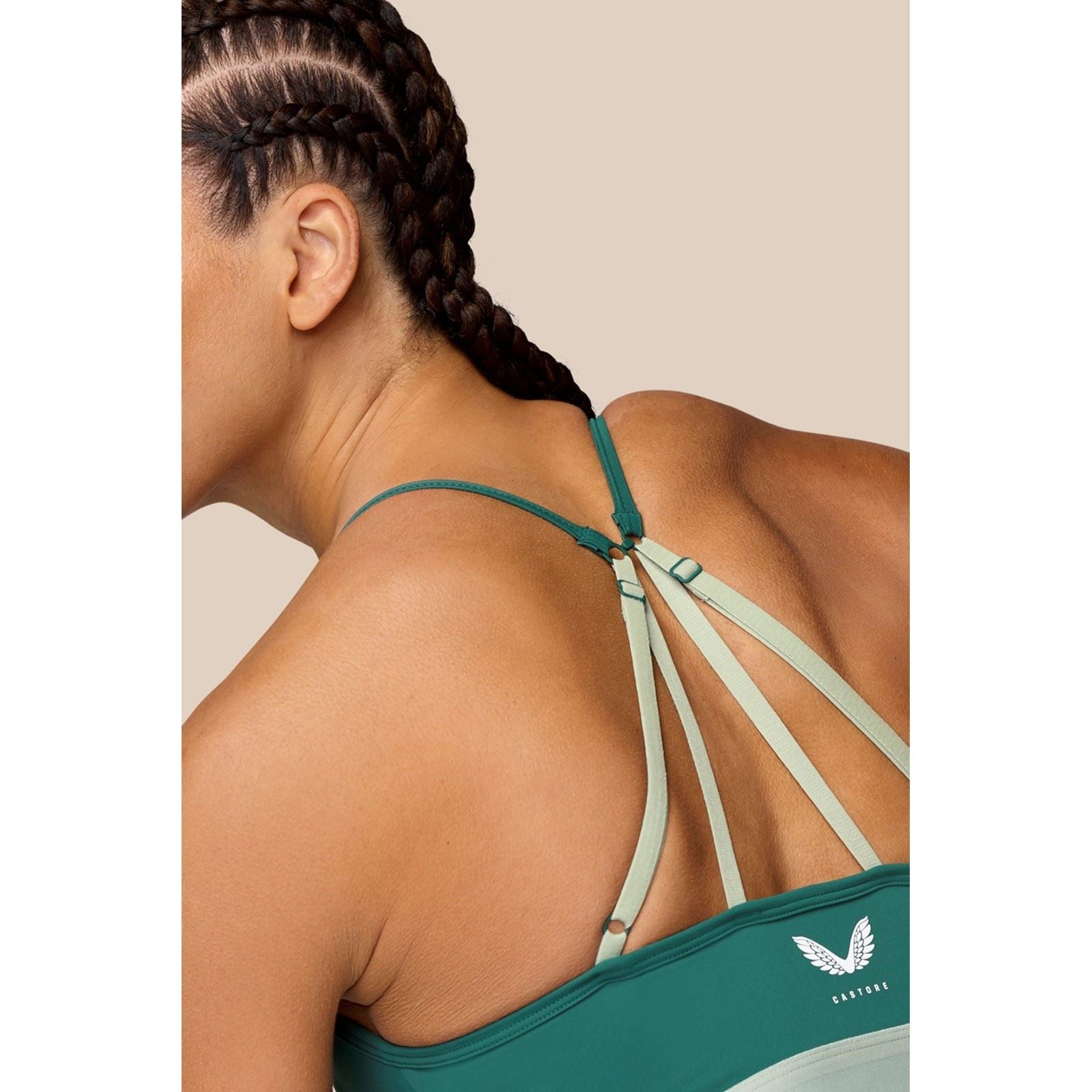 Castore Low Support Sports Bra Polyester Damen Sport-Bh In Dunkel Türkis